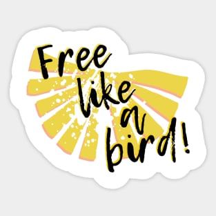 Free like a bird Sticker